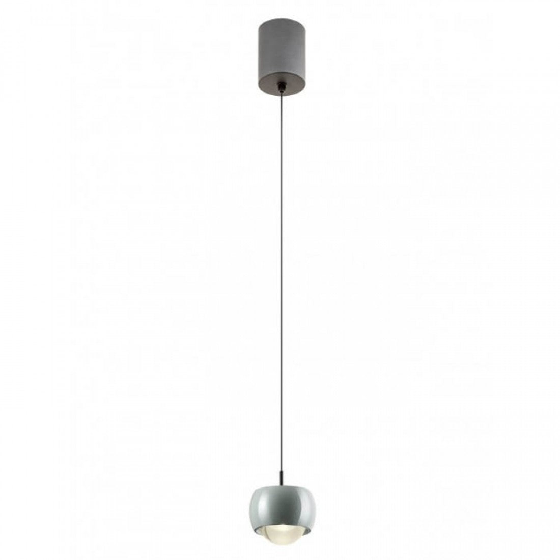 Lustra suspendata LED Aves, gri lucios, 12W, 720lm, 3000K, H.200cm, IP20, Smarter, 01-3549