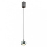 Lustra suspendata LED Aves, gri lucios, 12W, 720lm, 3000K, H.200cm, IP20, Smarter, 01-3549
