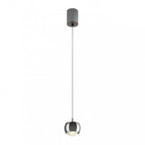 Lustra suspendata LED Aves, crom negru, 12W, 720lm, 3000K, H.200cm, IP20, Smarter, 01-3551