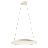 Lustra LED Vance, bej, 90W, 7200lm, 2700K, 4000K, 5000K, telecomanda, D.80cm, IP20, Redo, 01-3739