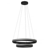 Lustra Valdis, negru mat, LED CCT, 55W, 2710 lumeni, 3000K/4000K, D.59 cm, Smarter 01-3779