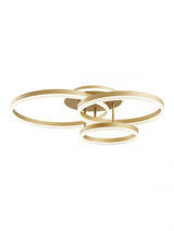 Plafoniera LED Tara, auriu mat, 90W, 5546lm, 3000K/4000K/6000k, D.58,5cm, IP20, Smarter, 01-3995