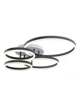 Plafoniera LED Tara, alb/negru mat, 120W, 7222lm, 3000K/4000K/6000k, D.70,2cm, IP20, Smarter, 01-3996