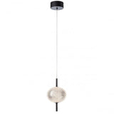 Lustra suspendata Ventura, negru mat, LED, 6W, 667 lumeni, alb cald 3000K, H.25 cm, Smarter 01-4023