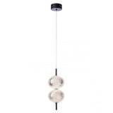 Lustra suspendata Ventura, negru mat, LED, 12W, 1309 lumeni, alb cald 3000K, H.36 cm, Smarter 01-4024