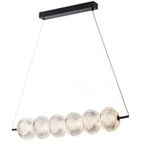 Suspensie Ventura, negru mat, LED, 36W, 3611 lumeni, alb cald 3000K, L.84 cm, Smarter 01-4026