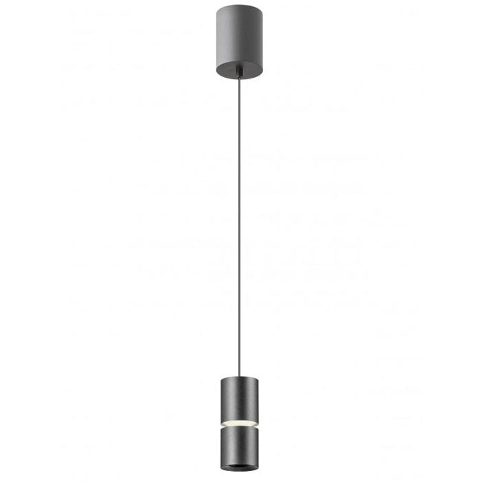 Suspensie Naku, negru mat, LED, 12W, 680 lumeni, alb cald 3000K, D.7 cm, Smarter 01-4061