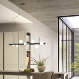 Lustra suspendata LED Goji, negru mat, 47W, 2476lm, 3000K, H.120cm, IP20, Redo, 01-4335