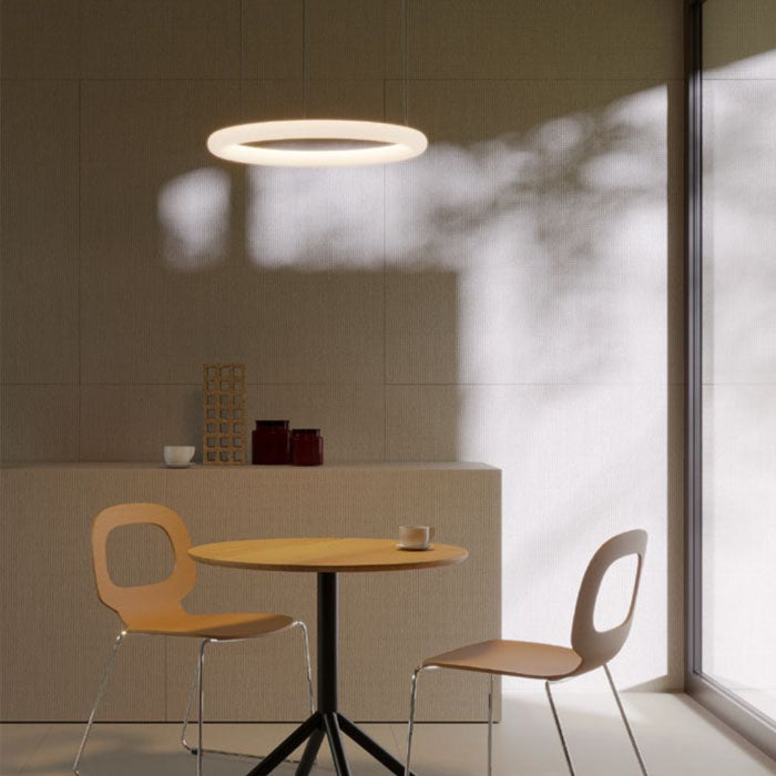 Lustra LED Halley, alb, 40W, 3871lm, 2700K, 3000K, 4000K, D.63cm, IP40, Redo, 01-4456