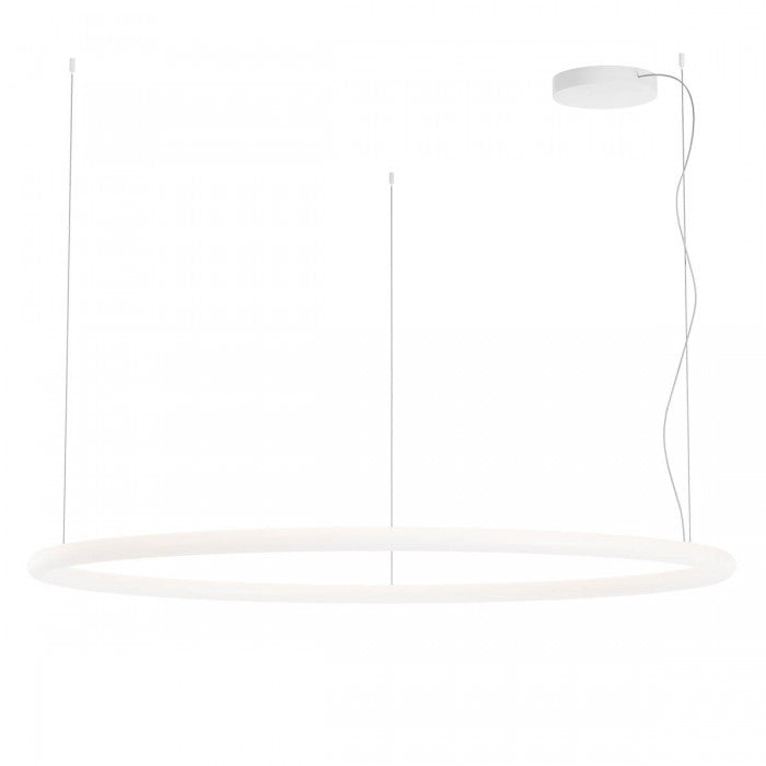 Lustra LED Halley, alb, 80W, 8395lm, 2700K, 3000K, 4000K, D.153cm, IP40, Redo, 01-4459