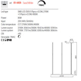 Lustra LED Halley, alb, 80W, 8395lm, 2700K, 3000K, 4000K, D.153cm, IP40, Redo, 01-4459