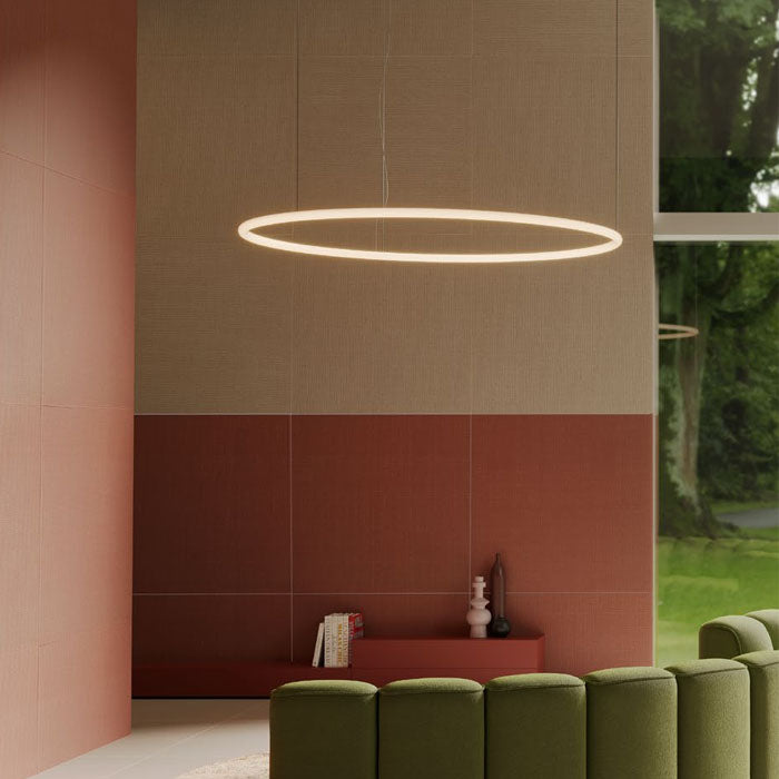 Lustra LED Halley, alb, 80W, 8395lm, 2700K, 3000K, 4000K, D.153cm, IP40, Redo, 01-4459