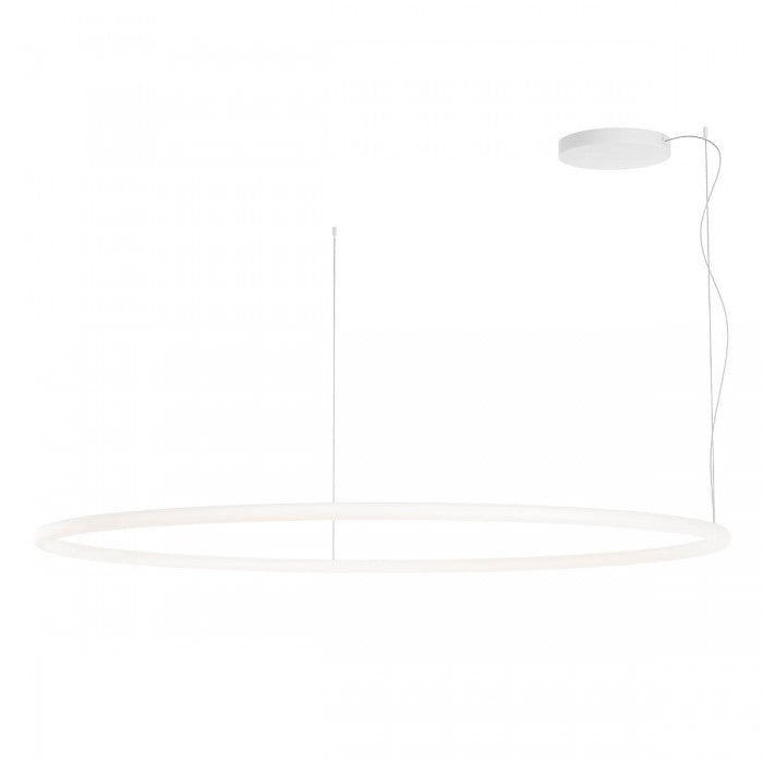 Lustra LED Halley, alb, 100W, 9804lm, 2700K, 3000K, 4000K, D.185cm, IP40, Redo, 01-4460