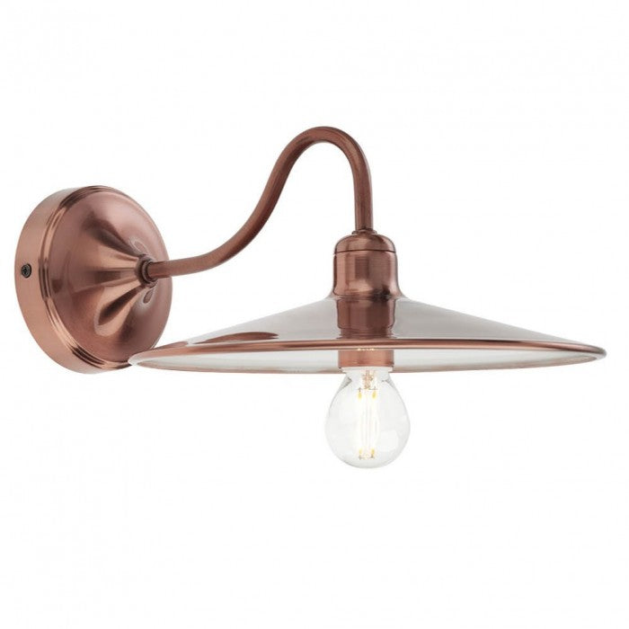 Aplica de perete Altenia, cupru, 1xE14, D.25cm, IP20, Smarter, 02-963