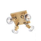 Plafoniera Matias, aur mat, 4xE14, L.25cm, IP20, Smarter, 04-549