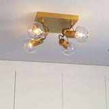 Plafoniera Matias, aur mat, 4xE14, L.25cm, IP20, Smarter, 04-549