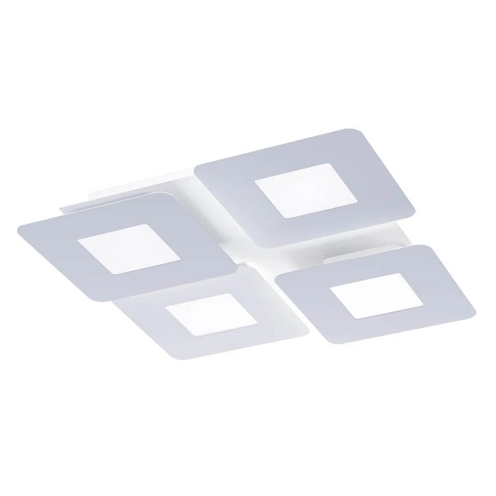 Plafoniera Quant, alb mat, LED CCT, 47W, 3226 lumeni, 3000K/4000K, L.51 cm, Smarter 05-1004