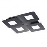 Plafoniera Quant, negru mat, LED CCT, 47W, 3226 lumeni, 3000K/4000K, L.51 cm, Smarter 05-1005