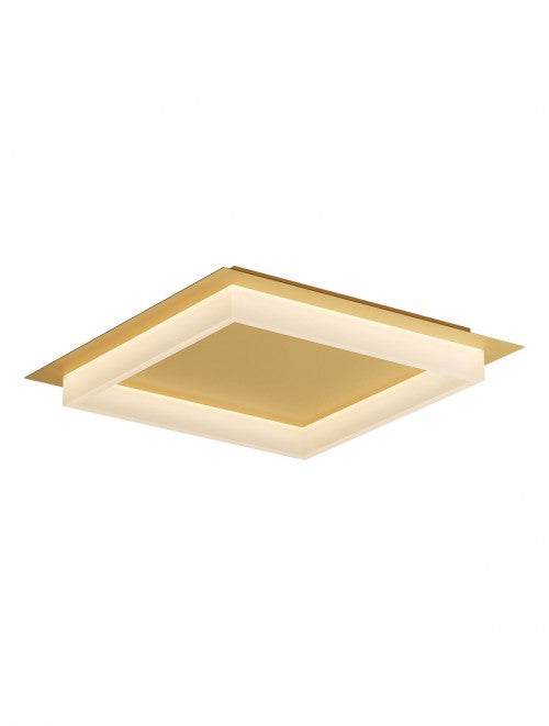 Plafoniera LED Perimetro, auriu, 40W, 2650lm, 3000K/4000K/6500K, L.50cm, IP20, Smarter, 05-978