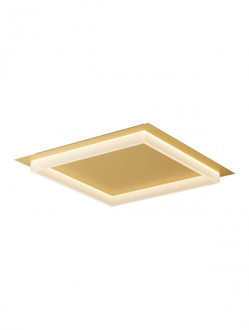 Plafoniera LED Perimetro, auriu, 50W, 3200lm, 3000K/4000K/6500K, L.65cm, IP20, Smarter, 05-984