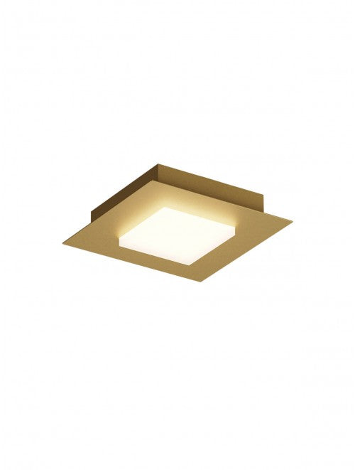 Plafoniera LED Tatami, auriu, 16W, 986lm, 3000K/4000K/6500K, L.20cm, IP20, Smarter, 05-987