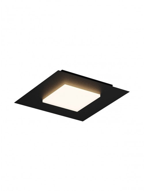 Plafoniera LED Tatami, negru, 28W, 1465lm, 3000K/4000K/6500K, L.35cm, IP20, Smarter, 05-991