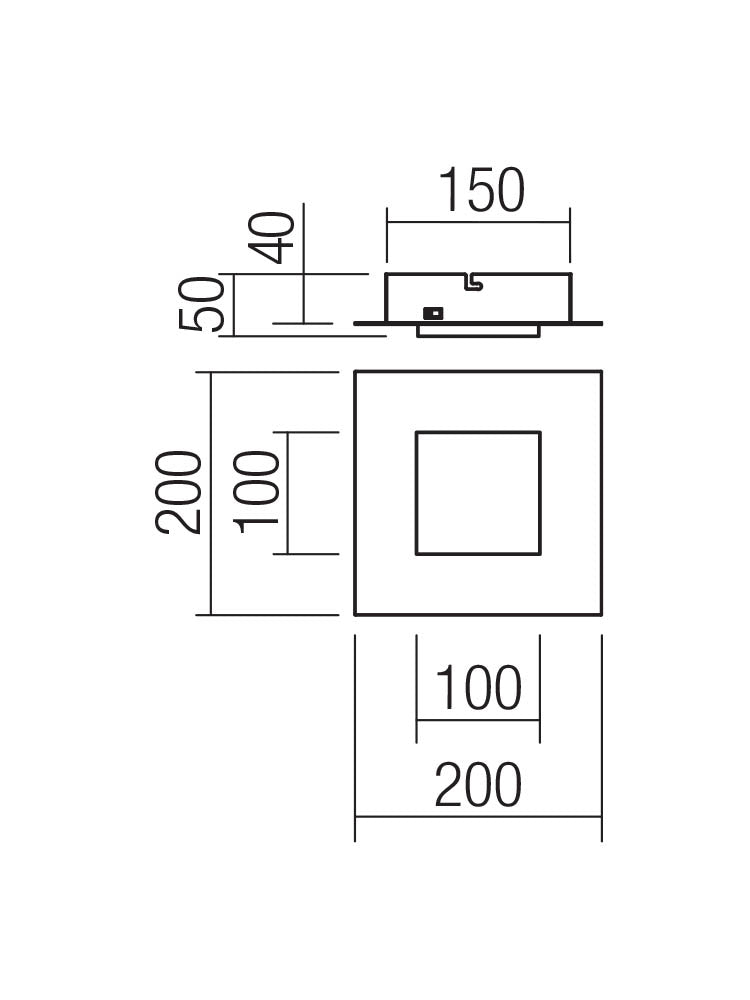 Plafoniera LED Tatami, negru, 16W, 986lm, 3000K/4000K/6500K, L.20cm, IP20, Smarter, 05-988