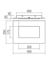 Plafoniera LED Tatami, auriu, 36W, 2340lm, 3000K/4000K/6500K, L.50cm, IP20, Smarter, 05-993