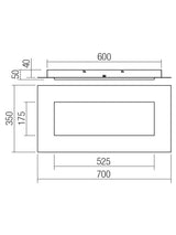Plafoniera LED Tatami, alb, 40W, 2720lm, 3000K/4000K/6500K, L.70cm, IP20, Smarter, 05-998