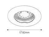 Spot LED incastrat Lite, crom, GU10, 3x3W, 3x240lm, 3000K, D.8,2cm, IP44, Rabalux, 1047