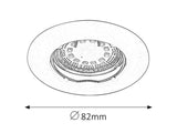 Spot LED incastrat Lite, bronz, GU10, 3x3W, 3x240lm, 3000K, D.8,2cm, IP44, Rabalux, 1048