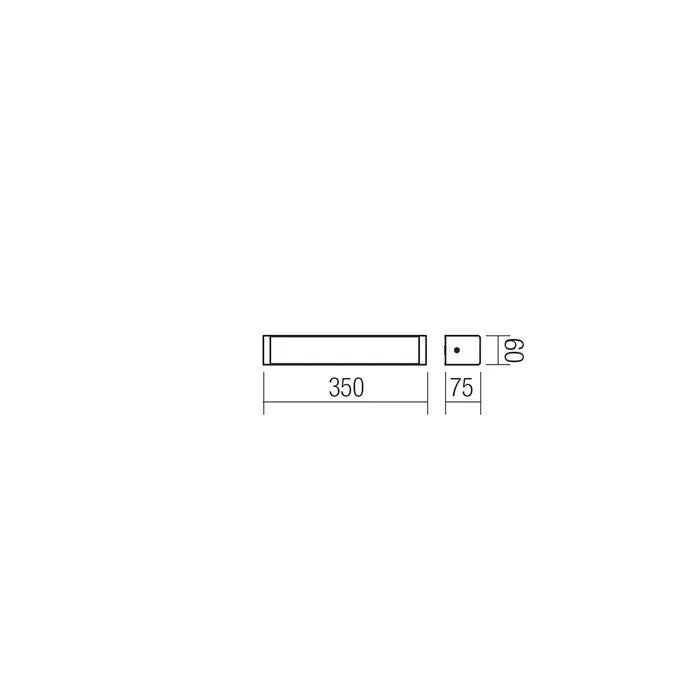 Aplica baie LED Ledo, alb/crom, 8W, 650lm, 4000K, L.35cm, IP44, Smarter, 01-1423