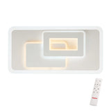 Plafoniera LED Stratos, alb mat, telecomanda, 50W, 3000K/4000K/6000K, 7100lm, L.40cm, IP20, Smarter, 01-3017