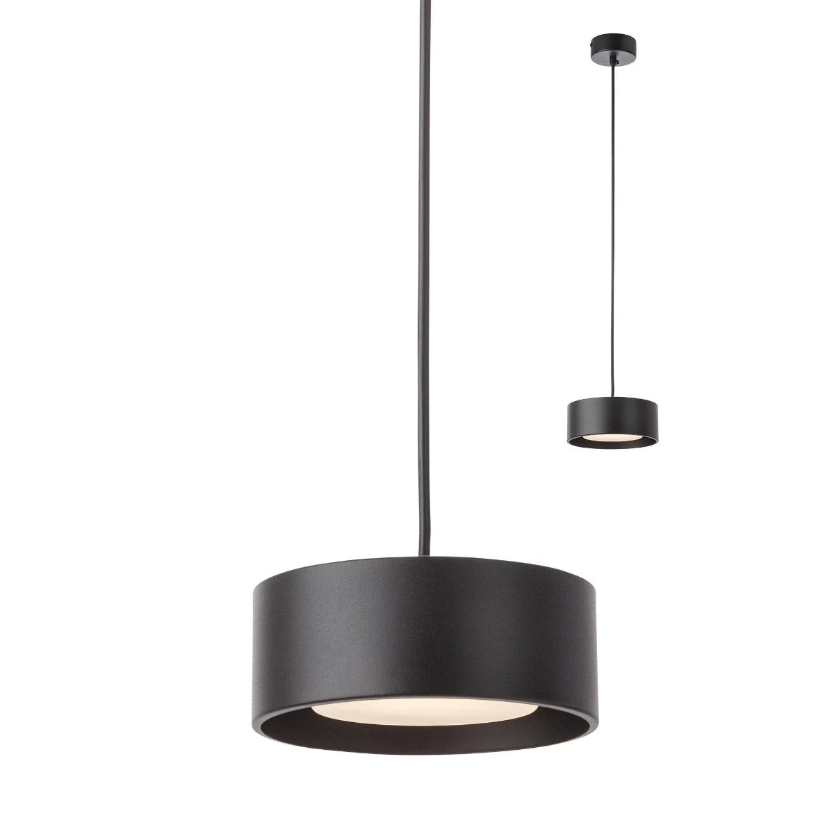 Lustra suspendata LED Punkt, negru mat, 6W, 374lm, 3000K, D.15cm, IP20, Smarter, 01-3101