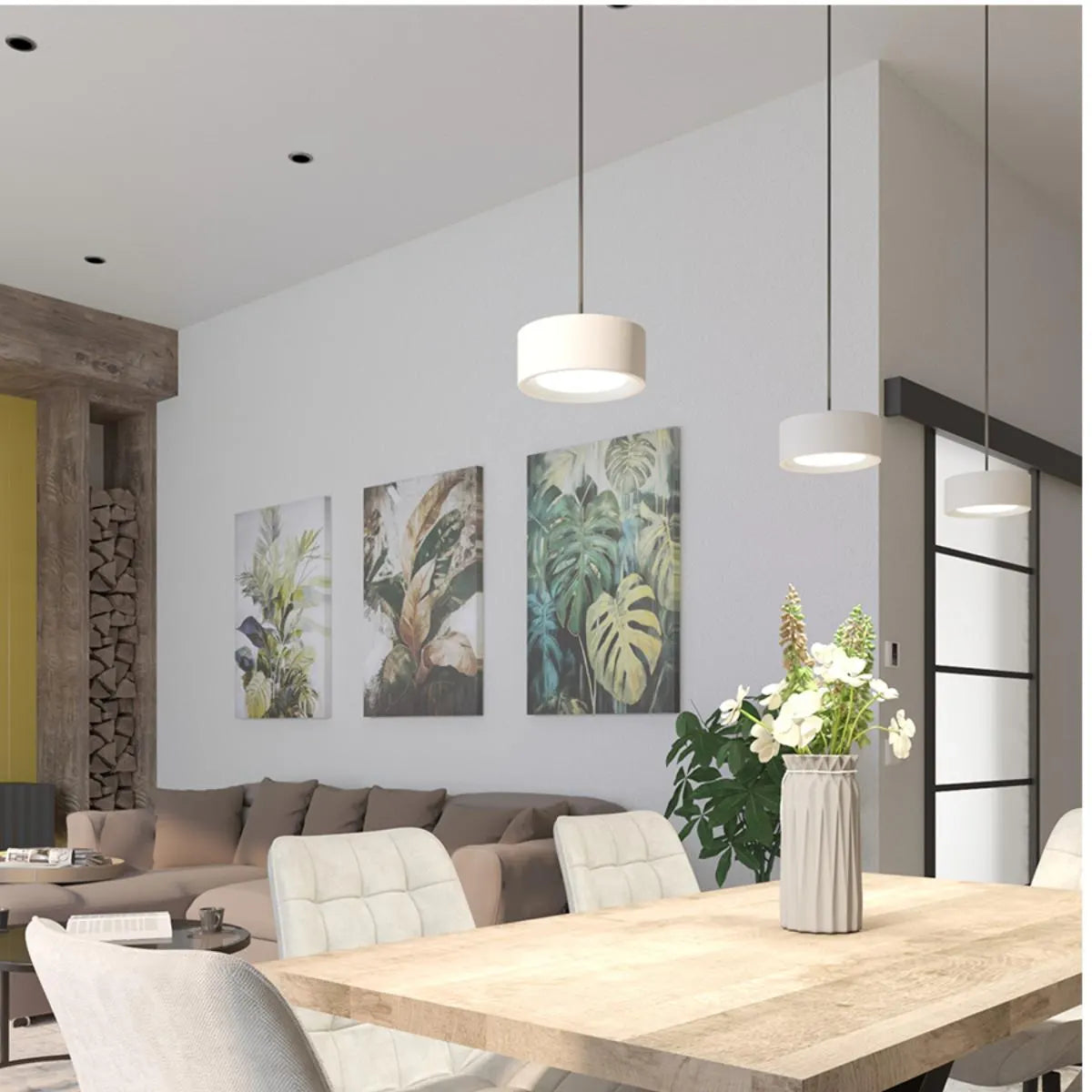 Lustra suspendata LED Punkt, alb mat, 6W, 374lm, 3000K, D.15cm, IP20, Smarter, 01-3099