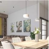 Lustra suspendata LED Punkt, alb mat, 6W, 374lm, 3000K, D.15cm, IP20, Smarter, 01-3099