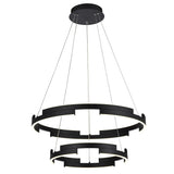 Lustra LED Castle, negru mat, 60W, 3600lm, 3000K, D.60cm, IP20, Smarter, 01-3179