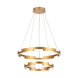 Lustra LED Castle, auriu mat, 60W, 3600lm, 3000K, D.60cm, IP20, Smarter, 01-3178