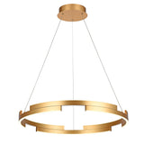 Lustra LED Castle, auriu mat, 36W, 2160lm, 3000K, D.60cm, IP20, Smarter, 01-3172