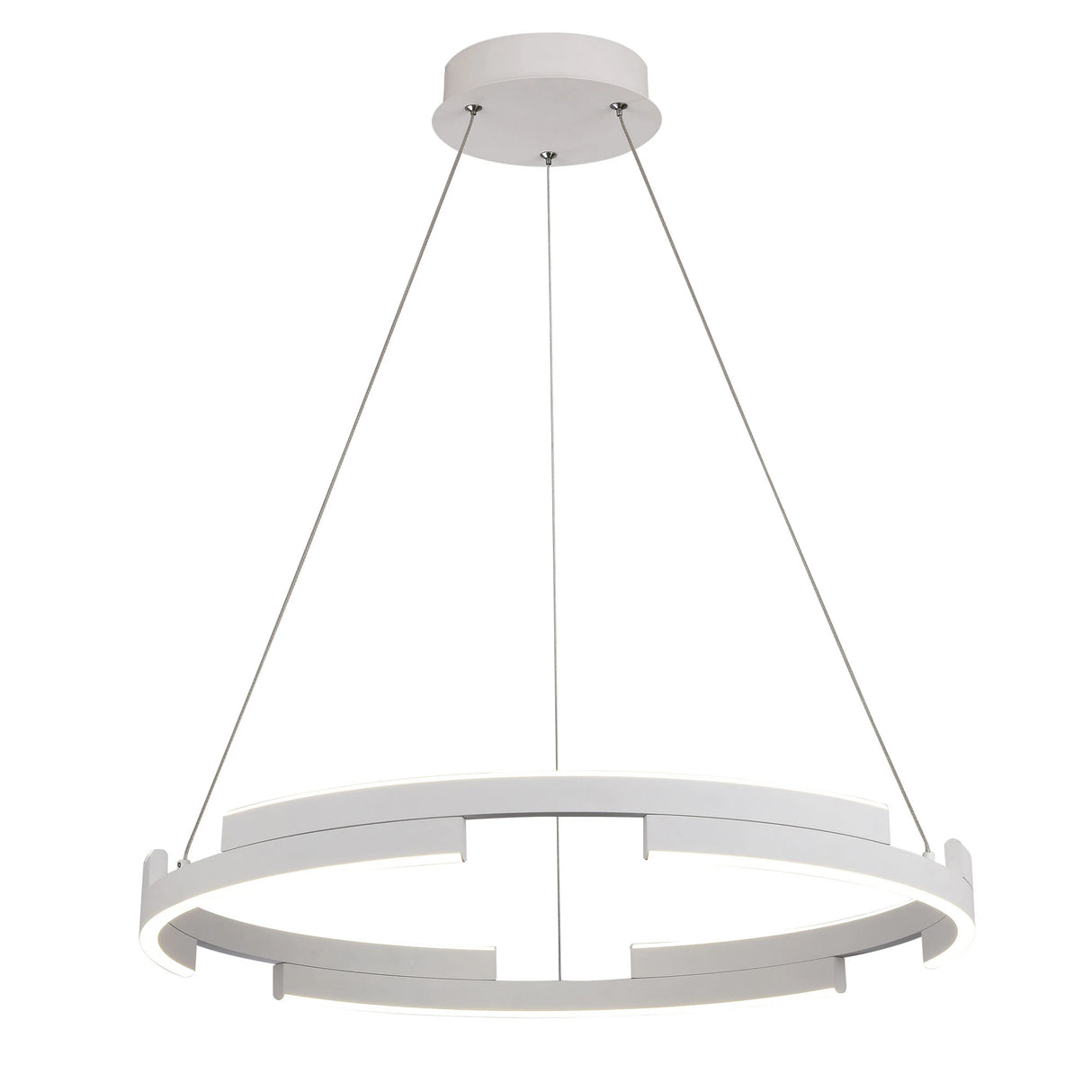 Lustra LED Castle, alb mat, 36W, 2160lm, 3000K, D.60cm, IP20, Smarter, 01-3171