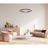 Lustra LED Castle, negru mat, 45W, 2700lm, 3000K, D.80cm, IP20, Smarter, 01-3176