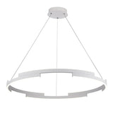 Lustra LED Castle, alb mat, 45W, 2700lm, 3000K, D.80cm, IP20, Smarter, 01-3174