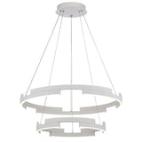 Lustra LED Castle, alb mat, 60W, 3600lm, 3000K, D.60cm, IP20, Smarter, 01-3177