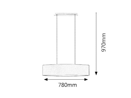 Suspensie   Monica, negru, 2xE27, Rabalux 25270