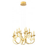 Candelabru Chateau, auriu mat, LED, 69W, 4560 lumeni, alb cald 3000K, D.64 cm , Incanti ICH C12 11