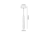 Pendul sina Litrack 05N, Led, 5W, 220 lumeni, 4000K, Rabalux, 70121