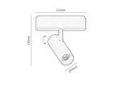 Spot Litrack 02N, negru, 6W, 500 lumeni, aluminiu, 4000K  Rabalux 70114