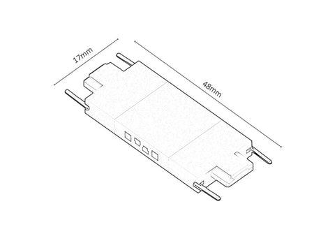 Element de conectare Litrack in forma de I , Rabalux 70201