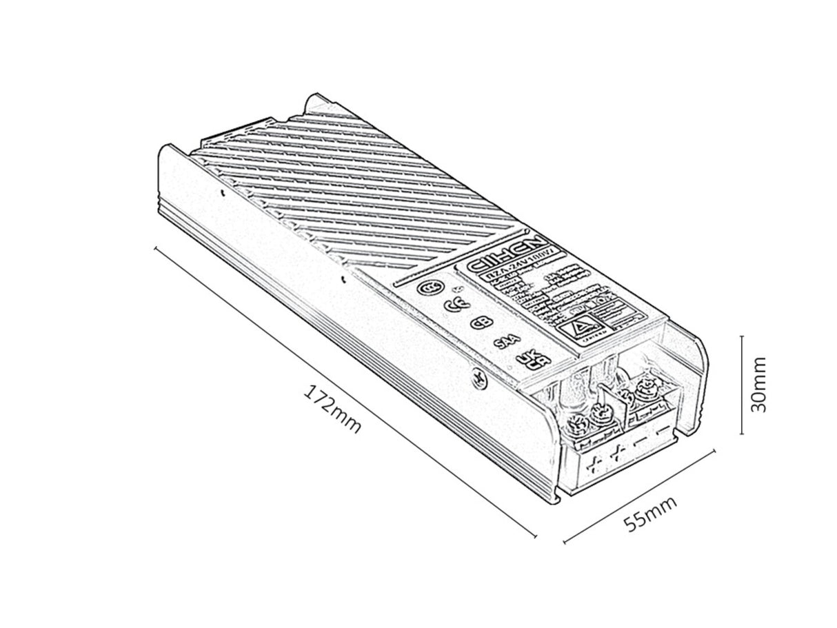 Driver 100W Litrack,negru, Rabalux 70206