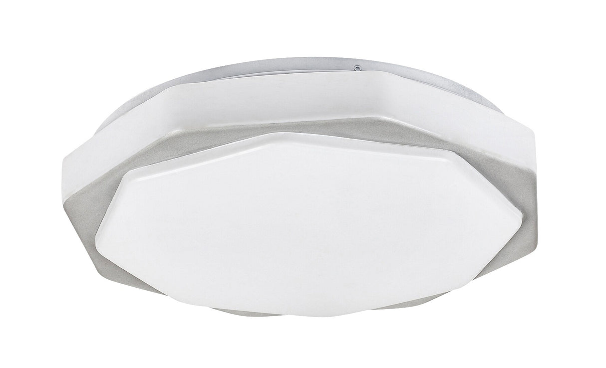 Plafoniera Dettora, gri, telecomanda, LED CCT, 18W, 1150 lumeni, 3000K-4000K-6000K, D.37 cm, Rabalux 71046